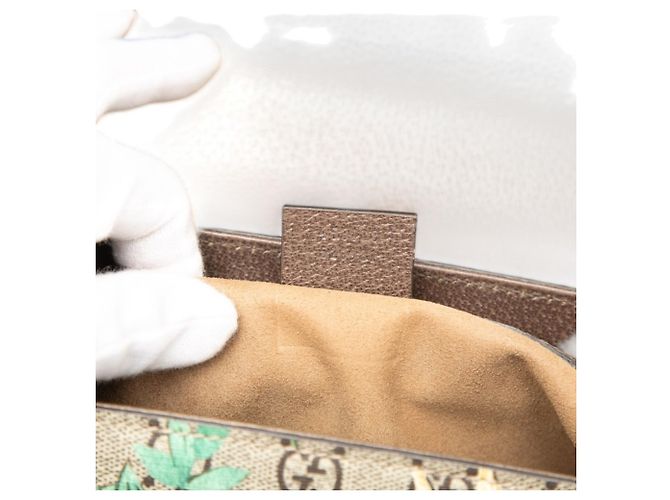 Borsa Gucci GG Supreme Tian Multicolore Beige - vista 6