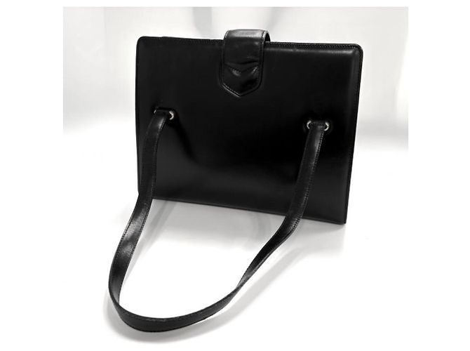 Céline Borsa a mano CELINE Triomphe in pelle Nero - vista 2