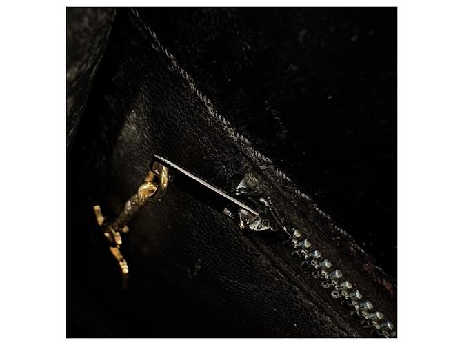 Céline Borsa a mano CELINE Triomphe in pelle Nero - vista 7