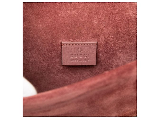 Borsa a tracolla con catena Gucci GG Blooms Dionysus Beige Bordò - vista 5