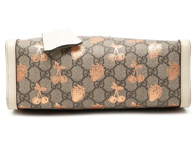 Padlock Borsa Tote Gucci GG Supreme con catena da vita e lucchetto Beige Crudo - vista 3