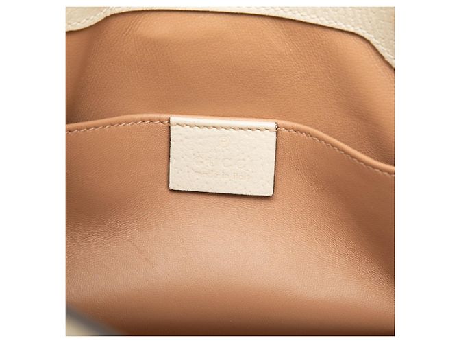 Padlock Borsa Tote Gucci GG Supreme con catena da vita e lucchetto Beige Crudo - vista 5