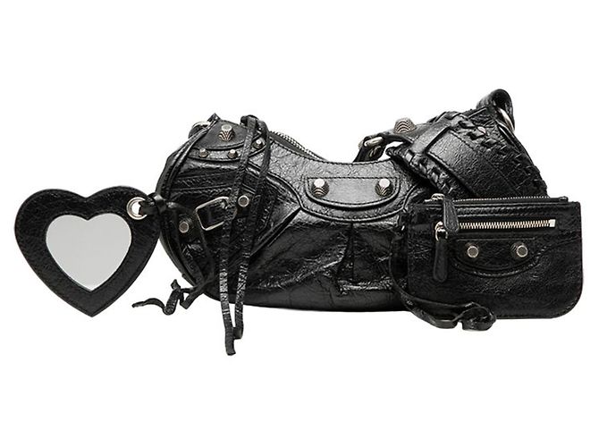 Borsa a tracolla Balenciaga Le Cagole XS Nero - vista 7