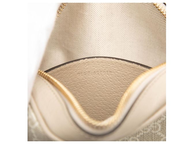 Bolsa de Ombro Gucci Ophidia GG Supreme Sherry Line Branco Bege - vista 6