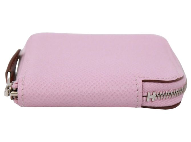 Hermès Monedero Hermes Azap Compact de seda Rosa - vista 4