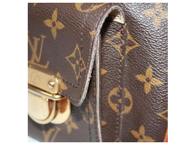 Borsa a tracolla Louis Vuitton Monogram Hudson GM Marrone Monogramma - vista 21