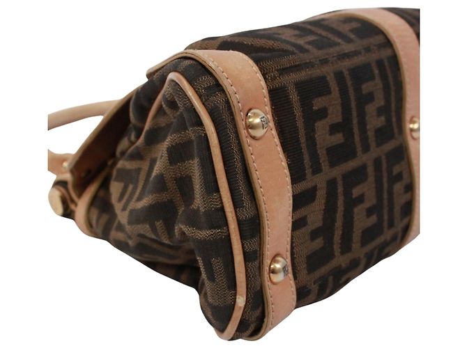 Bolso FENDI Turnlock Borsamagic Zucca Castaño Beige - vista 6