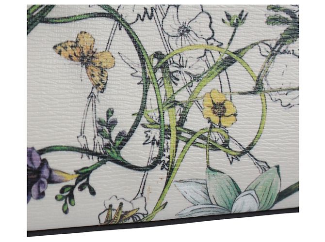 Borsa GUCCI con motivo floreale Bianco Multicolore - vista 14
