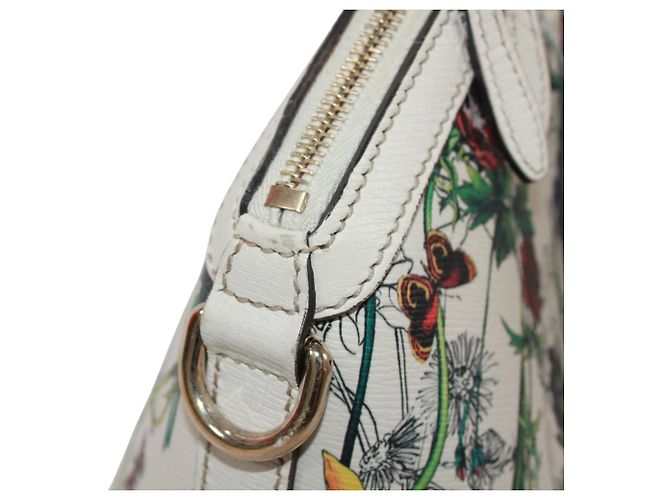 Borsa GUCCI con motivo floreale Bianco Multicolore - vista 15