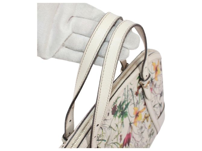 Borsa GUCCI con motivo floreale Bianco Multicolore - vista 16