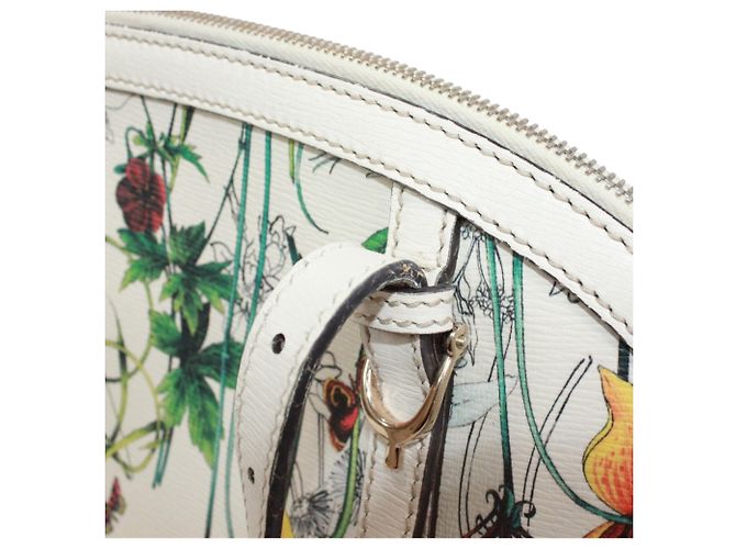 Borsa GUCCI con motivo floreale Bianco Multicolore - vista 19