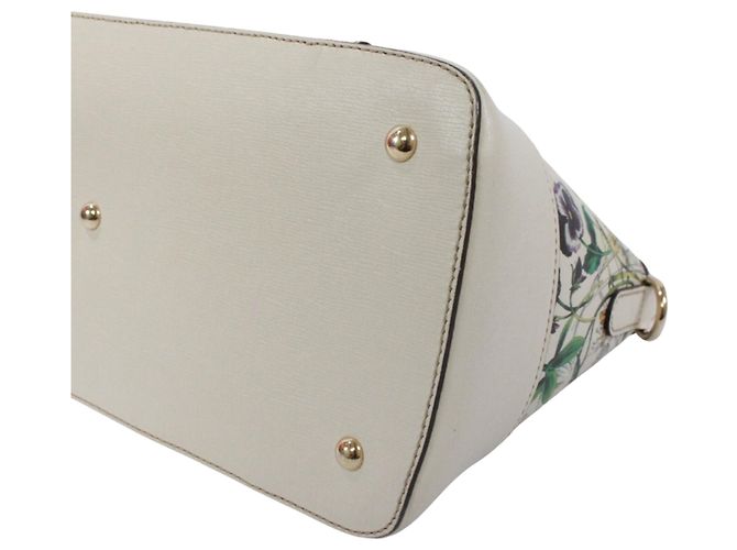 Borsa GUCCI con motivo floreale Bianco Multicolore - vista 5