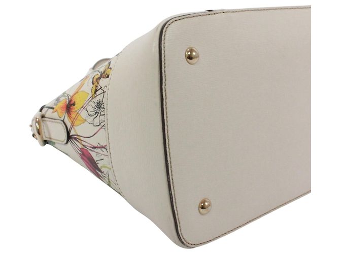 Borsa GUCCI con motivo floreale Bianco Multicolore - vista 6