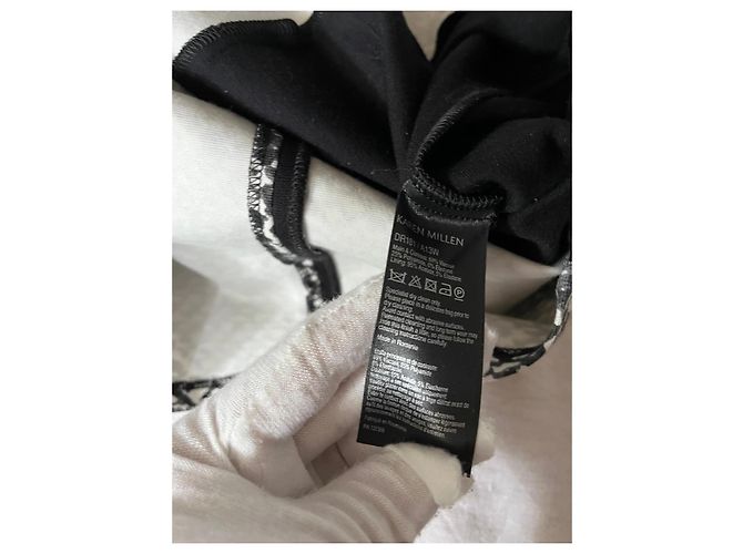 Abito midi bianco e nero Karen Millen - vista 12
