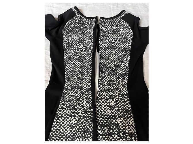 Abito midi bianco e nero Karen Millen - vista 4