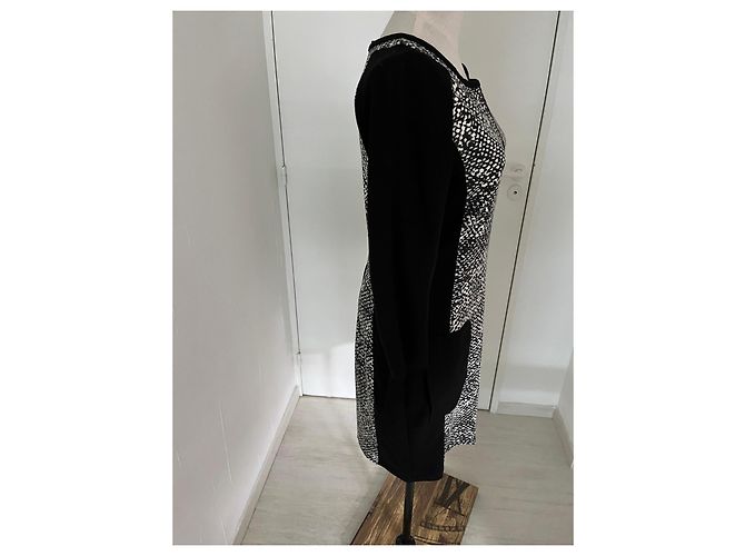 Abito midi bianco e nero Karen Millen - vista 6