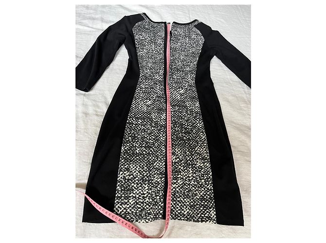 Abito midi bianco e nero Karen Millen - vista 8