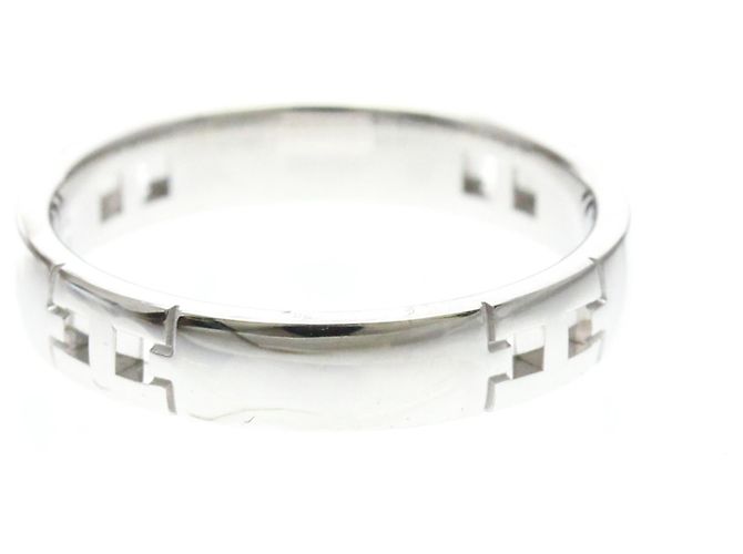 Hermès Hermes Hercules 18K White Gold Medium Prata - vista 4