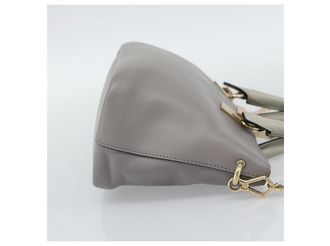 Chloé Borsa Chloe Baylee Bicolor in pelle Mini Marrone - vista 4