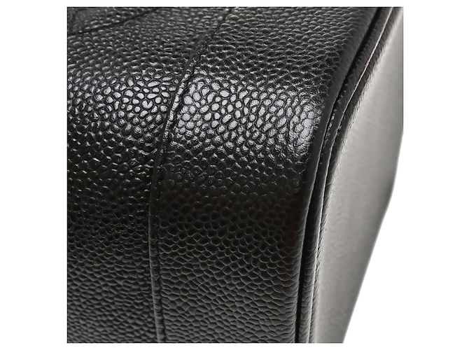 Chanel Vintage Timeless Cosmetic Case Caviar Tall Nero - vista 6