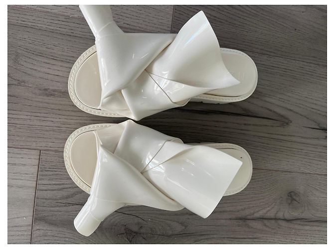 Sandali bassi in gomma bianca N°21 Kartell Bianco - vista 3