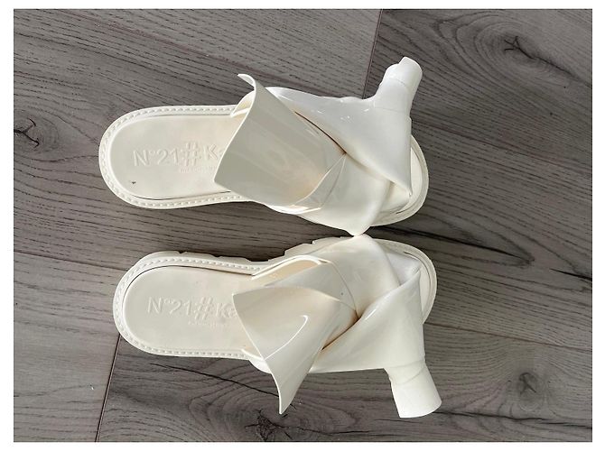 Sandali bassi in gomma bianca N°21 Kartell Bianco - vista 7