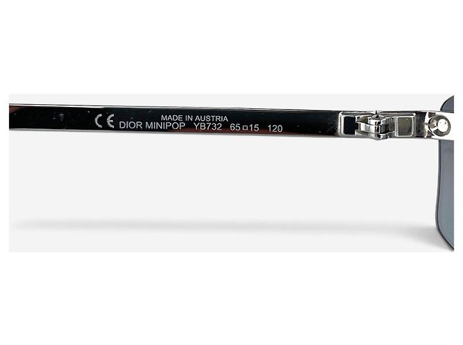 Dior by Galliano 2000s 'Minipop' Rimless Sunglasses Silvery - view 6