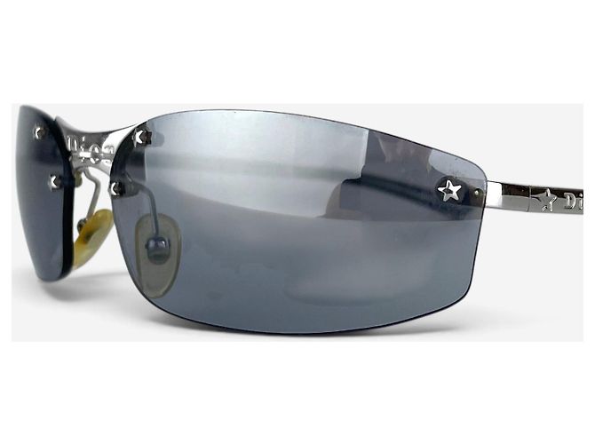 Dior by Galliano 2000s 'Minipop' Rimless Sunglasses Silvery - view 8