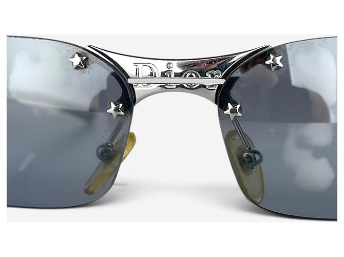 Dior by Galliano 2000s 'Minipop' Rimless Sunglasses Silvery - view 9