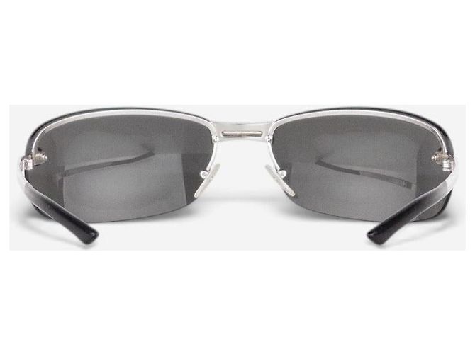 Dior by Galliano 2000s ‘Adiorable 3’ randlose Sonnenbrille Silber - Ansicht 5