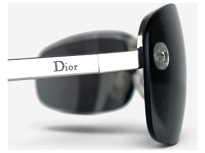 Dior by Galliano 2000s ‘Adiorable 3’ randlose Sonnenbrille Silber - Ansicht 7