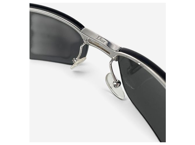Dior by Galliano 2000s ‘Adiorable 3’ randlose Sonnenbrille Silber - Ansicht 8
