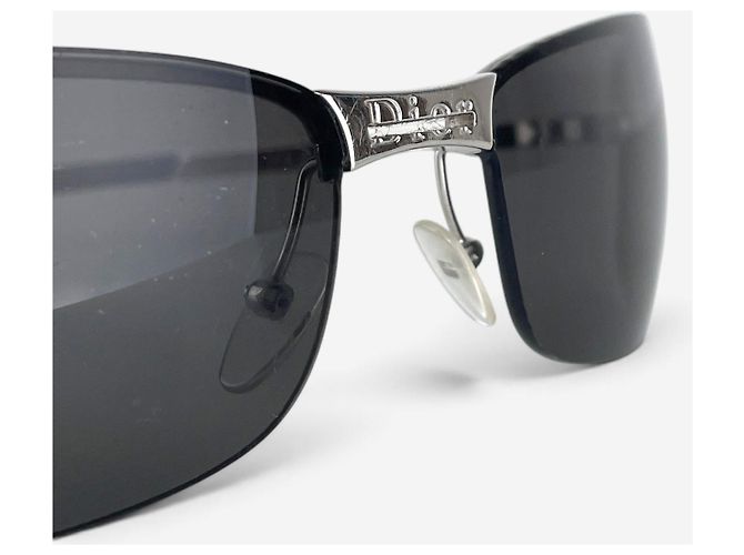 Dior by Galliano 2000s ‘Adiorable 3’ randlose Sonnenbrille Silber - Ansicht 9