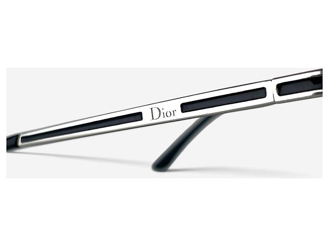 Dior by Galliano 2000er ‘Air 1’ Wrap Mask Shield Sonnenbrille Silber - Ansicht 6