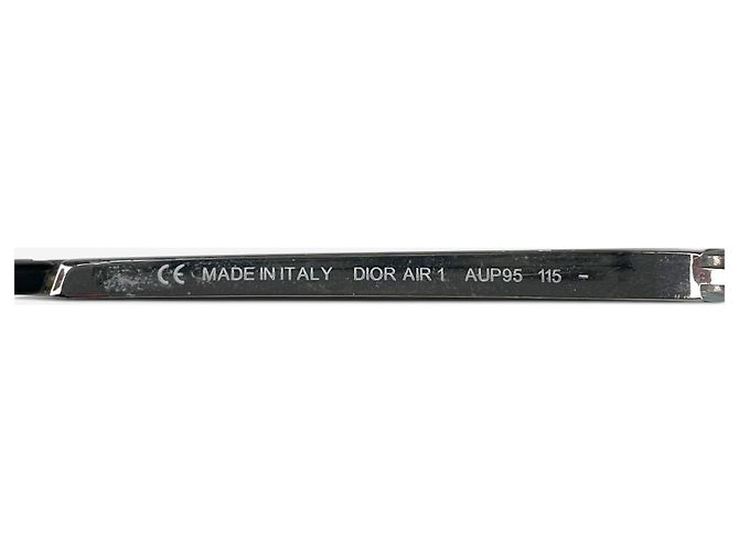 Dior by Galliano 2000er ‘Air 1’ Wrap Mask Shield Sonnenbrille Silber - Ansicht 8