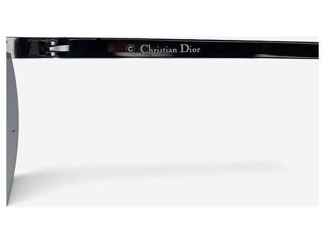 Dior by Galliano 2000s ‘Air 1’ Wrap Mask Shield Sonnenbrille Silber - Ansicht 9