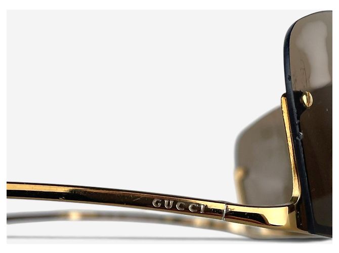 Gafas de sol Wrap Mask Shield Gucci by Tom Ford GG1690S Dorado - vista 6