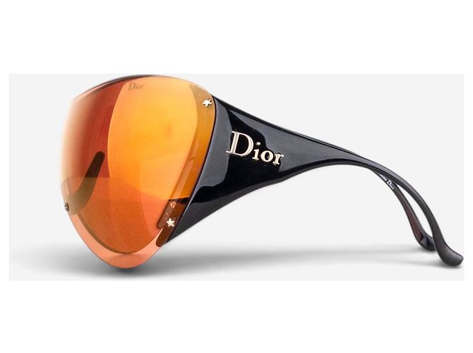 Gafas de sol Wrap Mask Shield Dior by Galliano SS00 ‘Ski 1’ Negro - vista 3