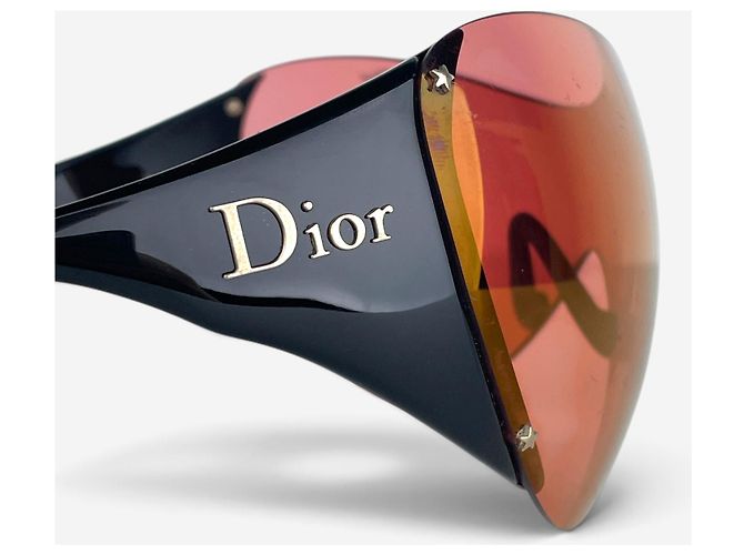 Gafas de sol Wrap Mask Shield Dior by Galliano SS00 ‘Ski 1’ Negro - vista 6