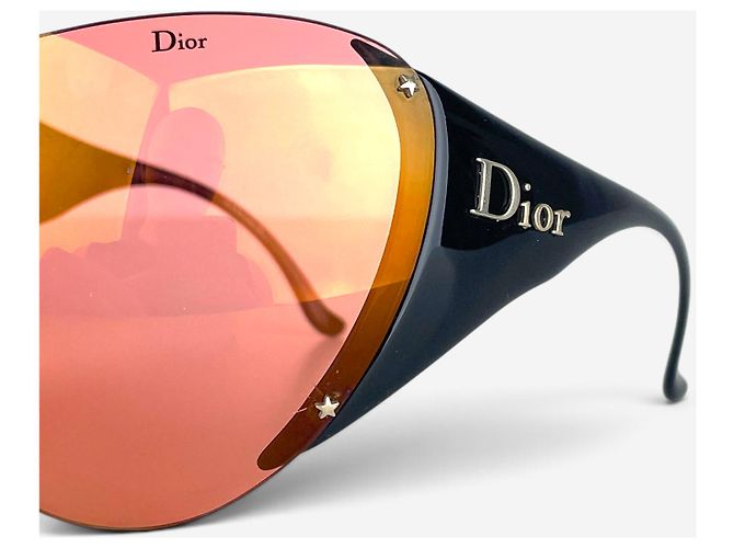 Gafas de sol Wrap Mask Shield Dior by Galliano SS00 ‘Ski 1’ Negro - vista 7