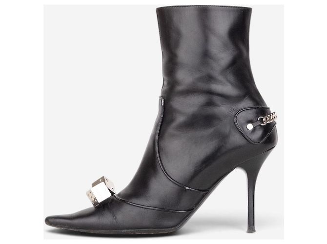 Botines de tacón ‘Gambler Dice’ Dior by Galliano AW04 Negro - vista 3