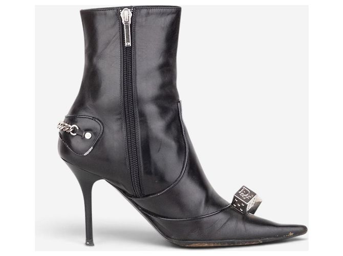 Botines de tacón ‘Gambler Dice’ Dior by Galliano AW04 Negro - vista 4