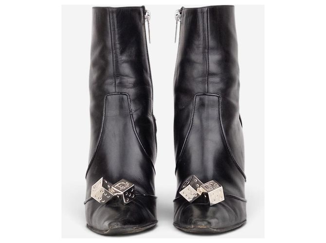 Botines de tacón ‘Gambler Dice’ Dior by Galliano AW04 Negro - vista 5