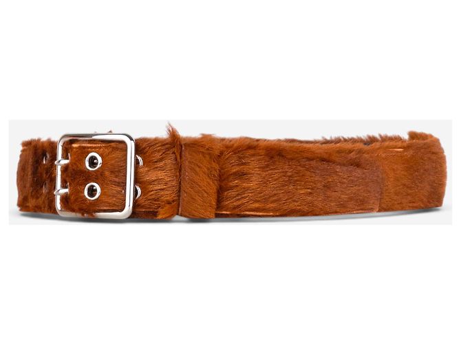 Prada AW17 Pelzgürtel Braun - Ansicht 2