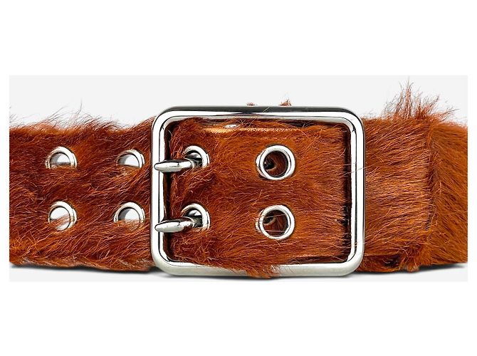 Prada AW17 Pelzgürtel Braun - Ansicht 3