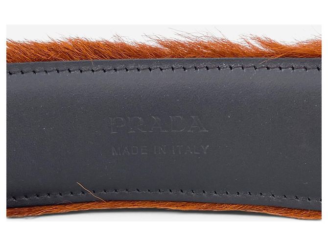 Prada AW17 Pelzgürtel Braun - Ansicht 7