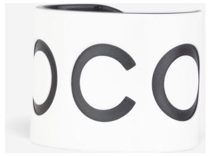 Bracciale rigido ‘Coco’ Chanel by Karl Lagerfeld SS02 Bianco - vista 3
