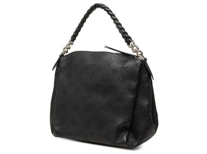 Borsa Louis Vuitton Monogram Mahina Babylon Chain BB Nero - vista 2