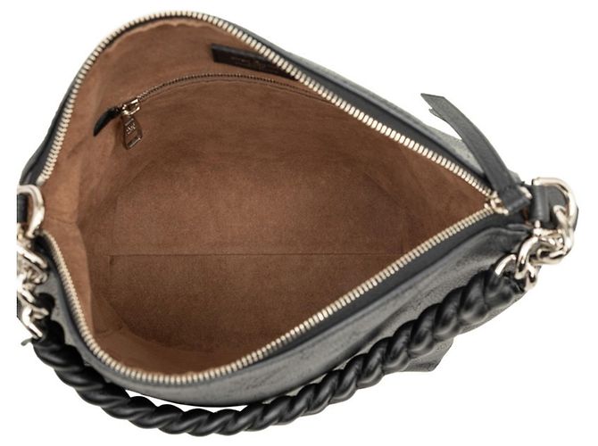 Borsa Louis Vuitton Monogram Mahina Babylon Chain BB Nero - vista 4