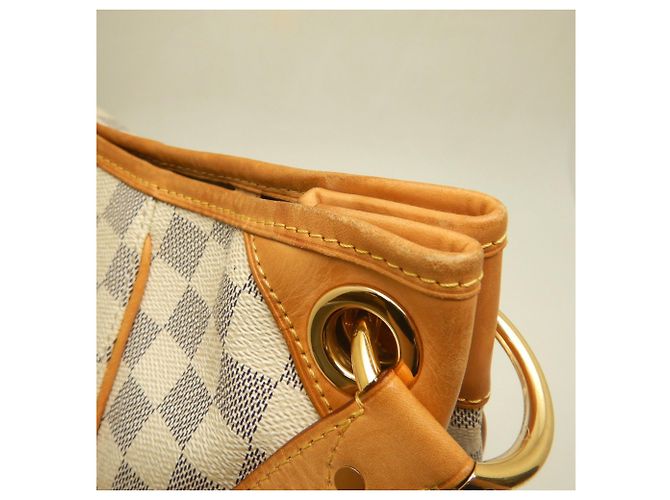 Borsa a tracolla Louis Vuitton Damier Azur Galliera GM Blu - vista 10